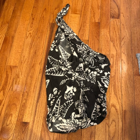 Isabel Marant Black and White One shoulder Knot Tank sz 36 - Picture 3 of 4